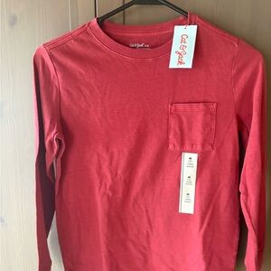 Cat & Jack Classic Red Long Sleeve Tee